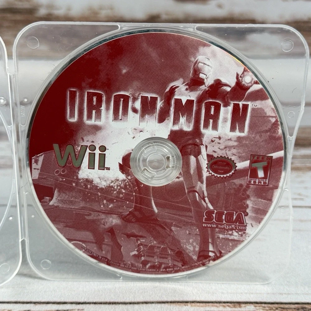 Iron Man Wii Game Disc Only Resurfaced Marvel Action Adventure Used